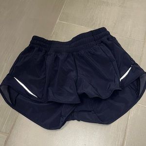 lululemon 2.5 inch navy running shorts